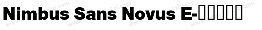 Nimbus Sans Novus E字体转换